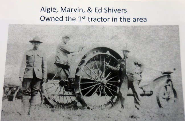 Shivers men with tractor
