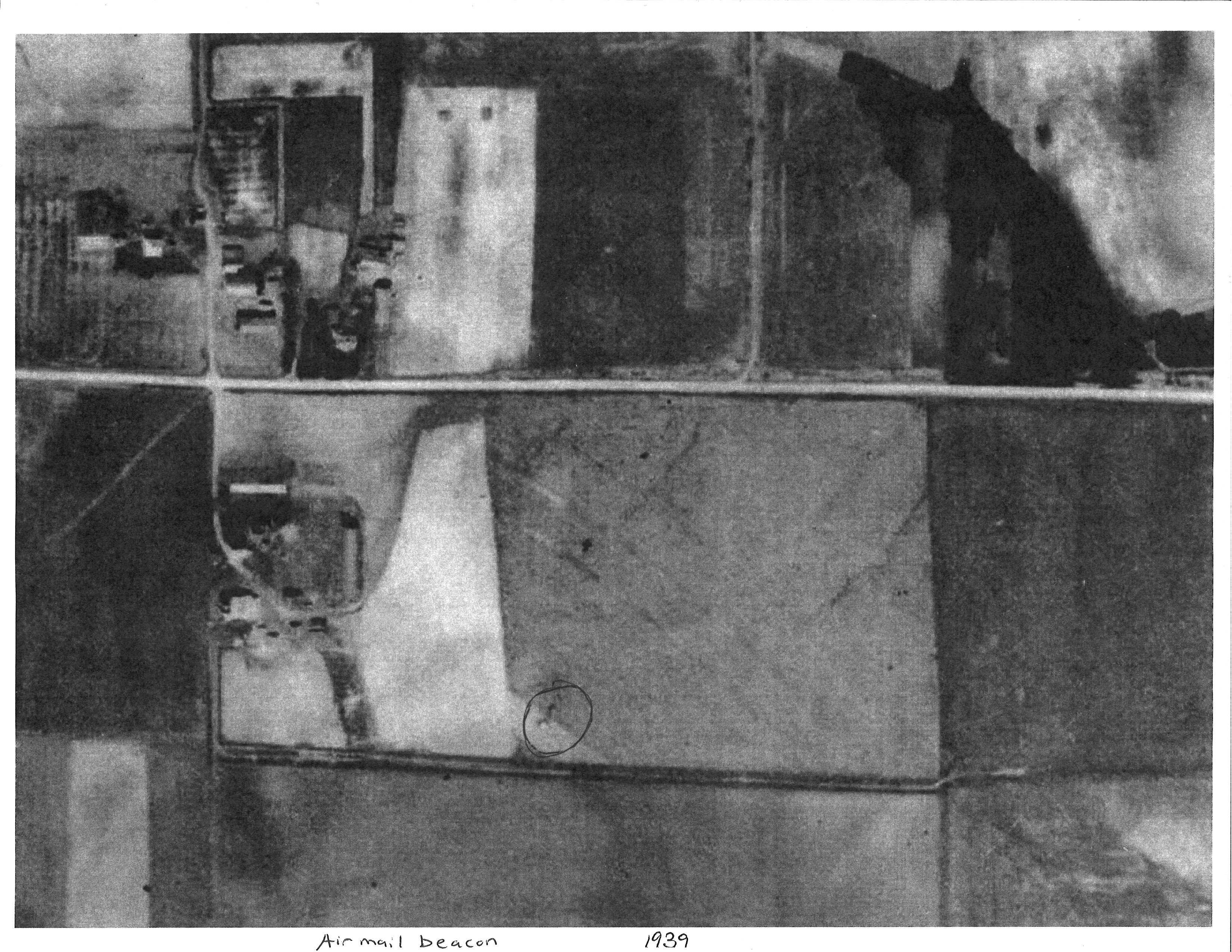 Aerial photo of Beacon No. 20 in 1939.