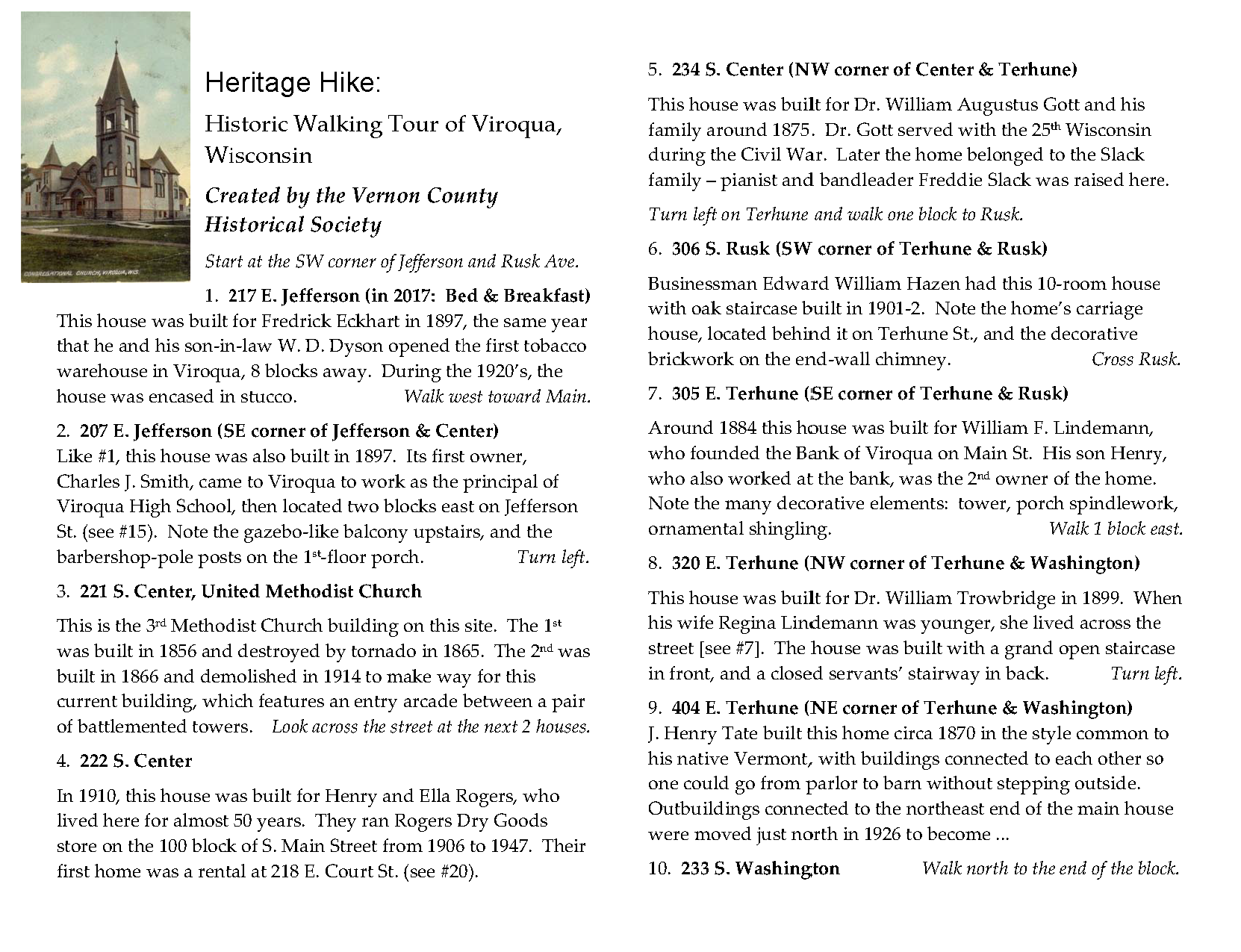 Heritage Hike Tour